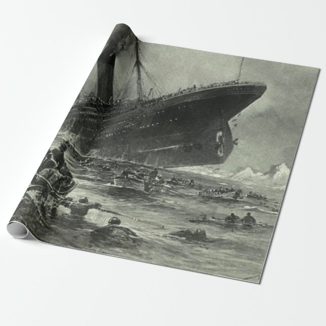 Papier Cadeau Sinking RMS Titanic (Déroulé)