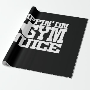 Papier Cadeau Sippin Sur Jus De Gym - Les Chemises D'Entraînemen