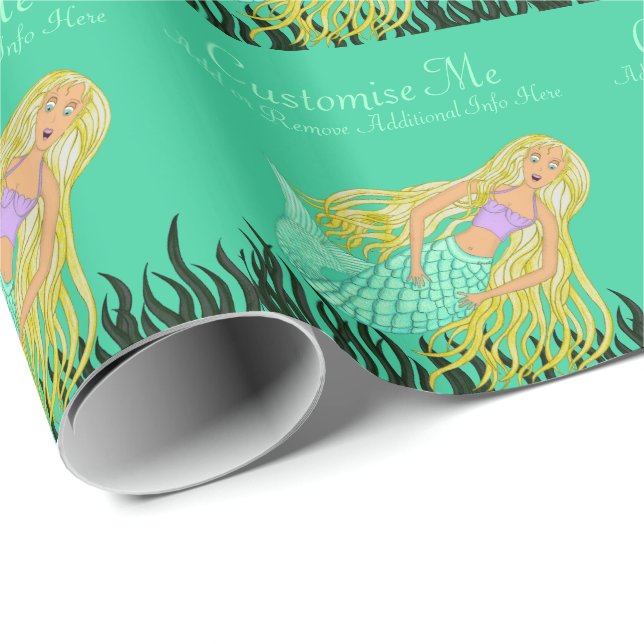 Papier Cadeau Sirène (Coin rond)