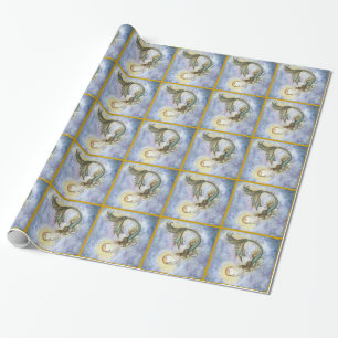 Papier cadeau Sirène et Lune