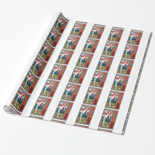 Papier Cadeau sirènes de l'île de coney roux (Déroulé)
