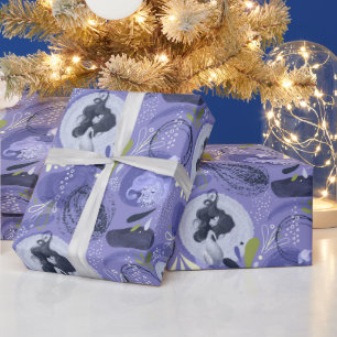 Papier Cadeau Sirènes Whimsical Purple Abstrait Motif