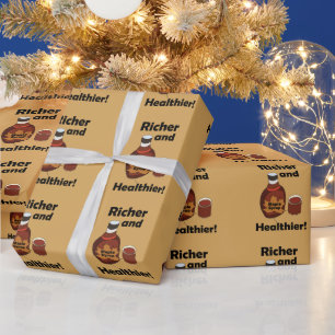 Papier Cadeau Sirop D'Érable Plus Riche Et Plus Sain