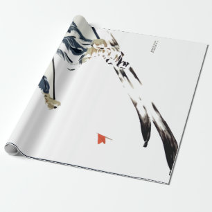 Papier Cadeau Ski vintage Sports d'hiver Allemagne Voyage