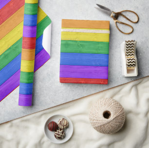 Papier Cadeau SlipperyJoe's classique arc-en-ciel tactile artisa