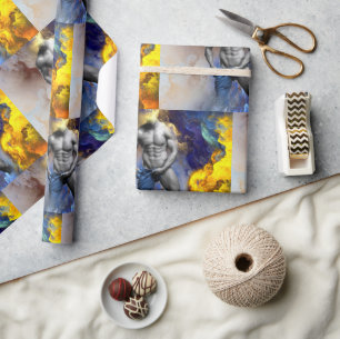 Papier Cadeau SlipperyJoe's musculaire physique chemise vapeur