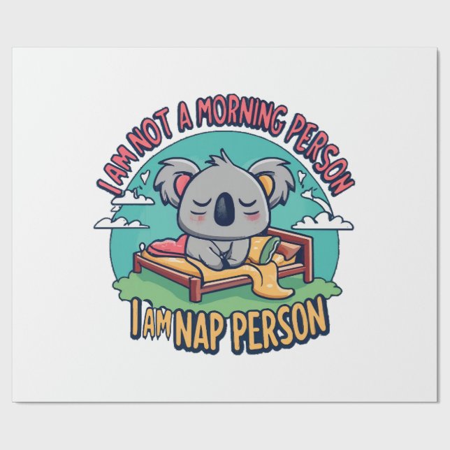 Papier Cadeau slogan drôle (Plat)