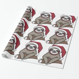 Papier Cadeau Sloth Christmas