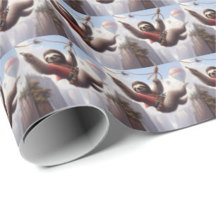 Papier Cadeau Sloth Ziplining