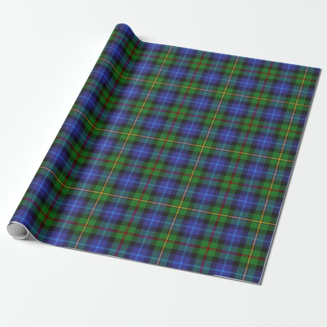 Papier Cadeau Smith Clan Scottish Tartan Plaid Motif (Déroulé)