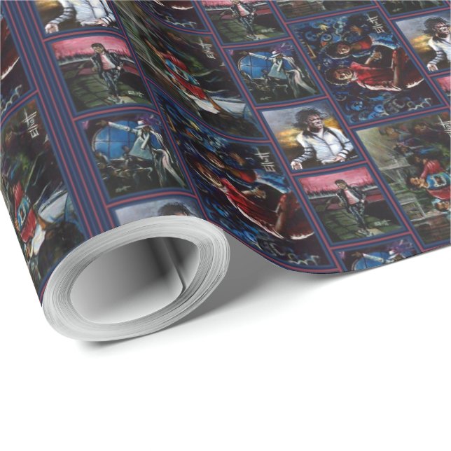 Papier Cadeau Smooth Criminal Wrapping Paper (Coin rond)