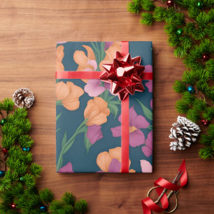 Papier Cadeau Snapdragons Arc-en-ciel coloré Motif personnalisé