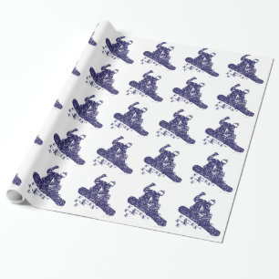 Papier Cadeau Snowboarder capte AIR
