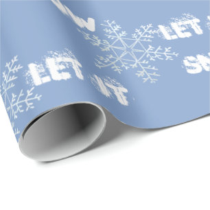 Papier Cadeau Snowflakes Dreamy Laisser Envelopper la neige papi