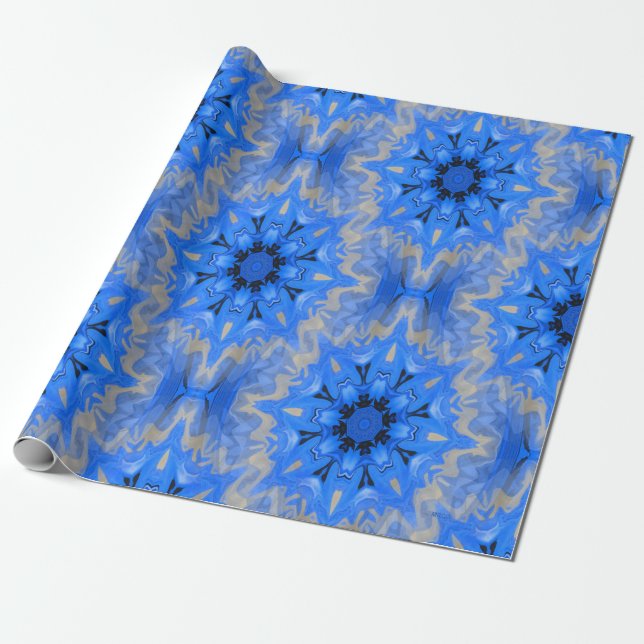 Papier Cadeau Snowflakes glacé... (Déroulé)