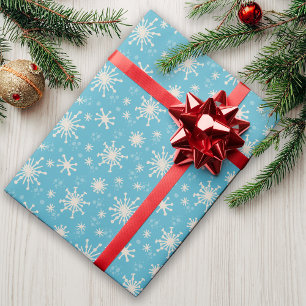 Papier Cadeau Snowflakes Whimsical Fun Jote Noël Nostalgale