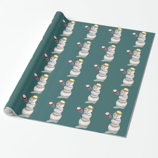 Papier Cadeau Snowman (Déroulé)