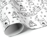 Papier Cadeau Snowman, Reindeer, Sled & Christmas Tree Coloratio<br><div class="desc">Une excellente façon de rendre votre cadeau unique cette année! Colorez ce Snowman, Reindeer, Sled & Christmas Tree Coloriage papier d'enrobage avec vos propres crayons et marqueurs avant de mettre ce cadeau sous l'arbre de Noël. Idéal pour les enfants pour profiter des traditions d'emballage de vacances. ➡️ 📄 je recommande...</div>