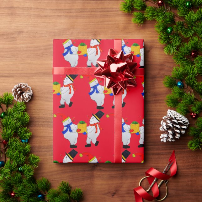 PAPIER CADEAU SNOWMAN VOICI VOTRE CADEAU DE NOËL LIVRE D'ENVELOP (Cadeau de vacances)