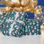 Papier Cadeau Snowmen Snowflakes Green Christmas<br><div class="desc">Apportez une touche festive et chaleureuse à vos cadeaux de vacances avec cet adorable papier d'emballage vert de Noël. L'arrière - plan vert vif est le décor parfait pour un motif moderne et amusant, avec des bonhommes de neige gais, des flocons de neige délicats, des nounours câlins et une végétation...</div>