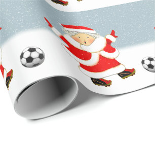 Papier Cadeau Soccer Noël cadeau de vacances