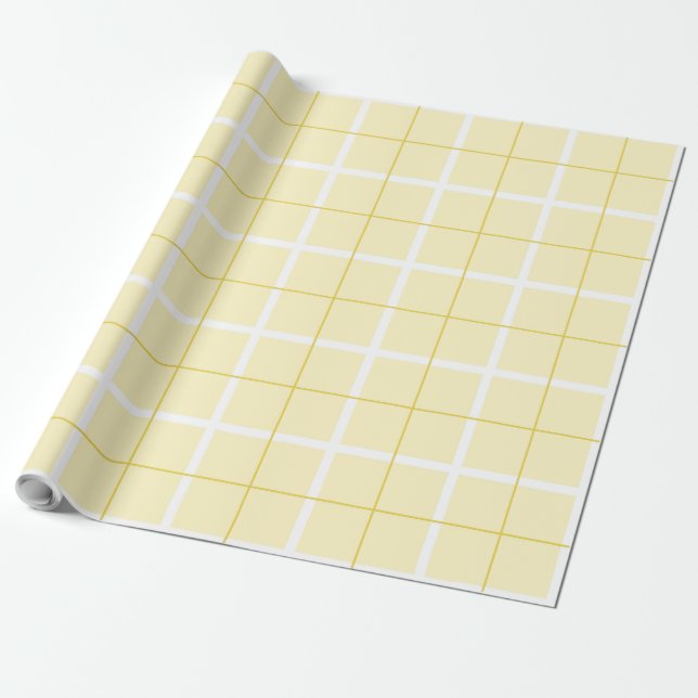 Papier Cadeau Soft Color Vertical Stripe Pattern Point Design  (Déroulé)
