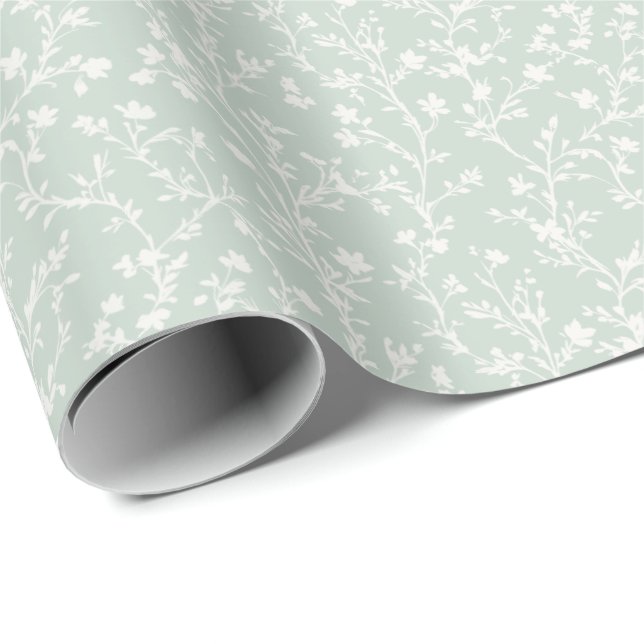 Papier Cadeau Soft Meadow Neutral - Sauge Mutée (Coin rond)