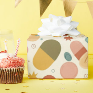 Papier Cadeau Soins de santé et pharmacie Boho Earth Capsule