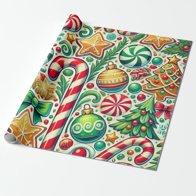Papier Cadeau Soins Festifs (Déroulé)