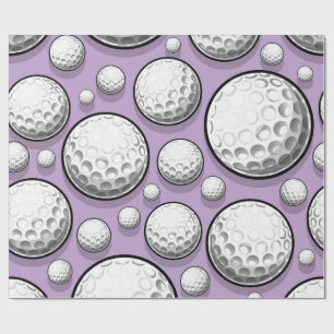 Papier Cadeau Soirée de Golf Violette