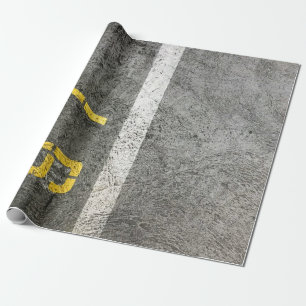 Papier Cadeau Sol en béton gris avec 197 tirages