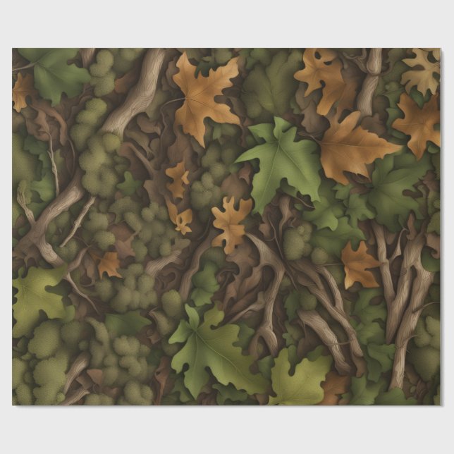 Papier Cadeau Sol forestier (Plat)