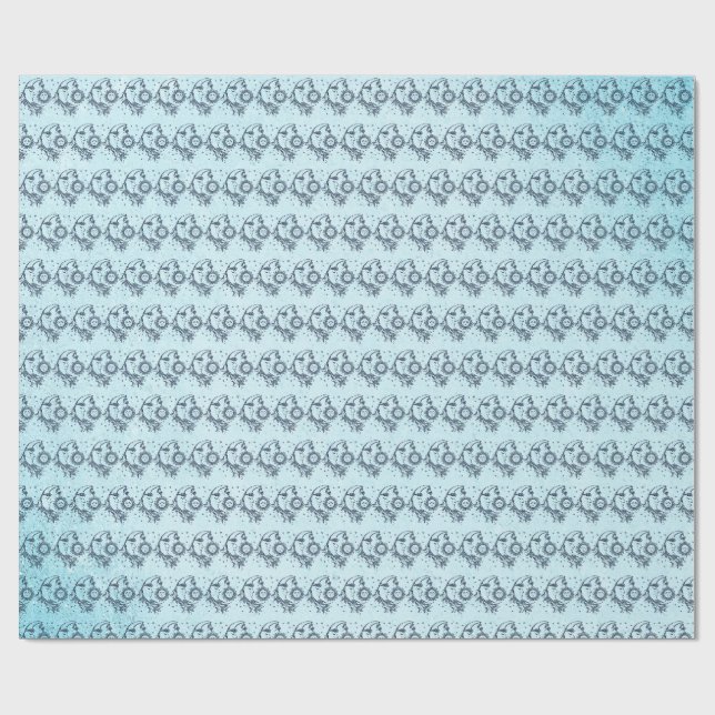 Papier Cadeau Soleil et Lune (Plat)