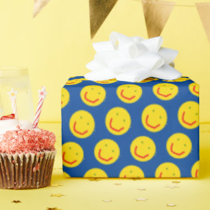 Papier Cadeau Soleil souriant visage heureux