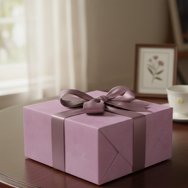 Papier Cadeau Solid Light Pink / Dusty Pink Gift Wrap Paper (Créateur téléchargé)