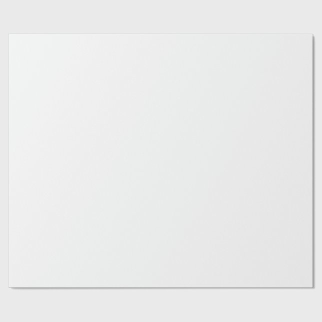 Papier Cadeau Solid White Customizable Wrapping Pap (Plat)