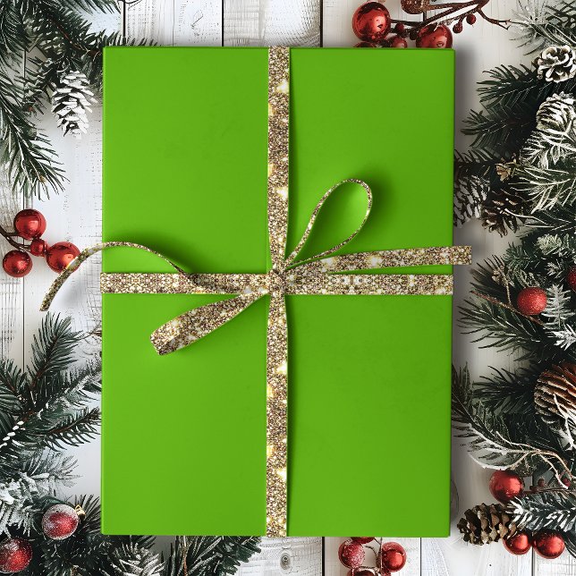 Papier Cadeau Solide Jolly Green (Créateur téléchargé)