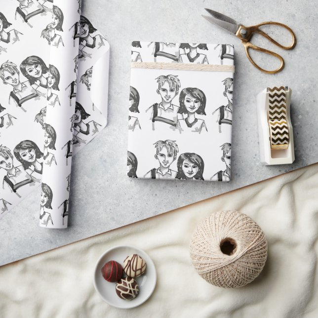Papier Cadeau Son and Daughter Day (Artisanat)