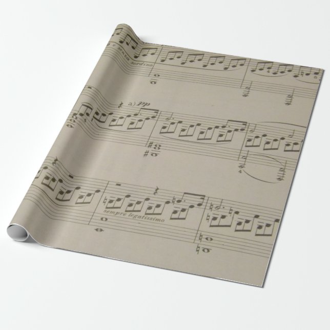 Papier Cadeau Sonate de clair de lune (Déroulé)