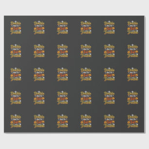 Papier Cadeau Sorcière Halloween Double Double Toil and Trouble