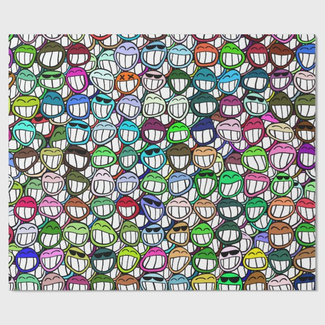 Papier Cadeau Sourire ! (Plat)