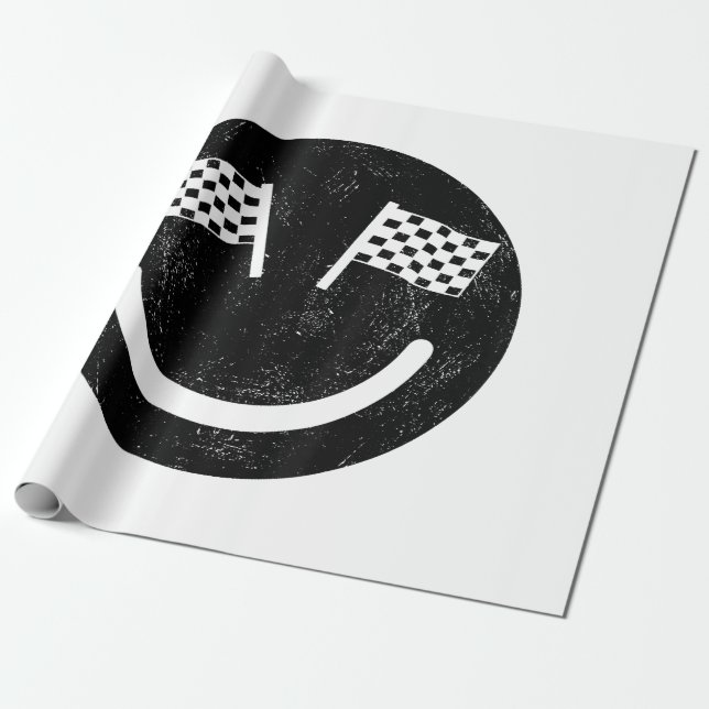 Papier Cadeau Sourire de course pour les courses de voitures de  (Déroulé)