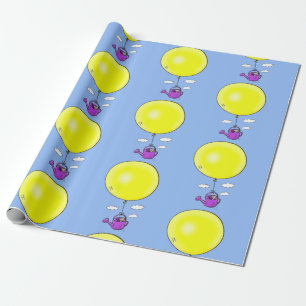Papier Cadeau Souris mignonne avec dessin en ballon