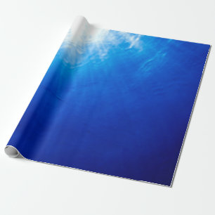 Papier Cadeau Sous la plongée profonde bleue