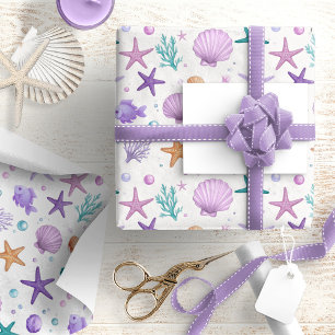 Papier Cadeau Sous le Motif Sea Marine Life ID1143