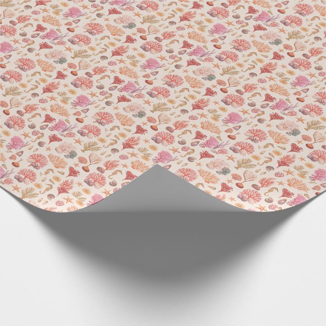 Papier Cadeau Sous le papier d'emballage de mer (Coin)
