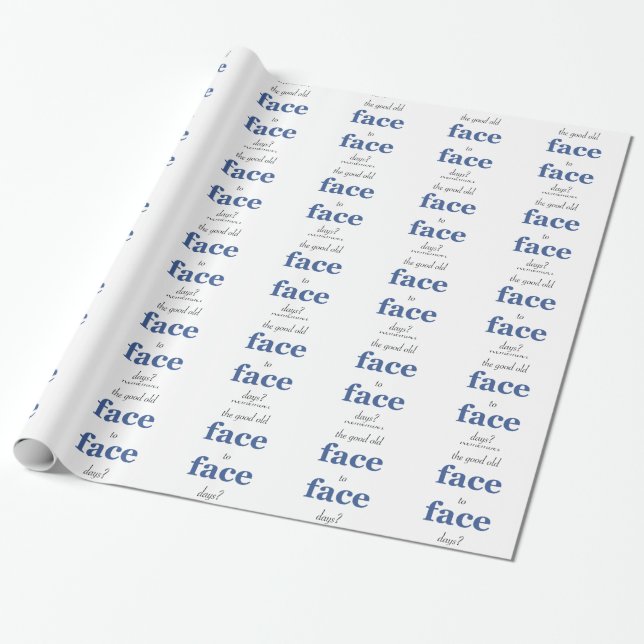 Papier Cadeau Souvenez-vous des beaux jours face à face (Déroulé)