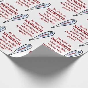 Papier Cadeau Soyez gentil avec les infirmières
