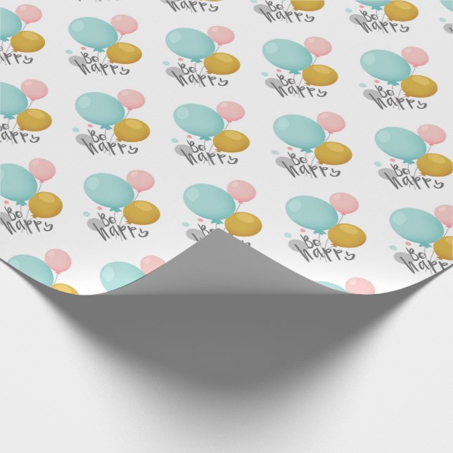 Papier Cadeau Soyez heureux (Coin)