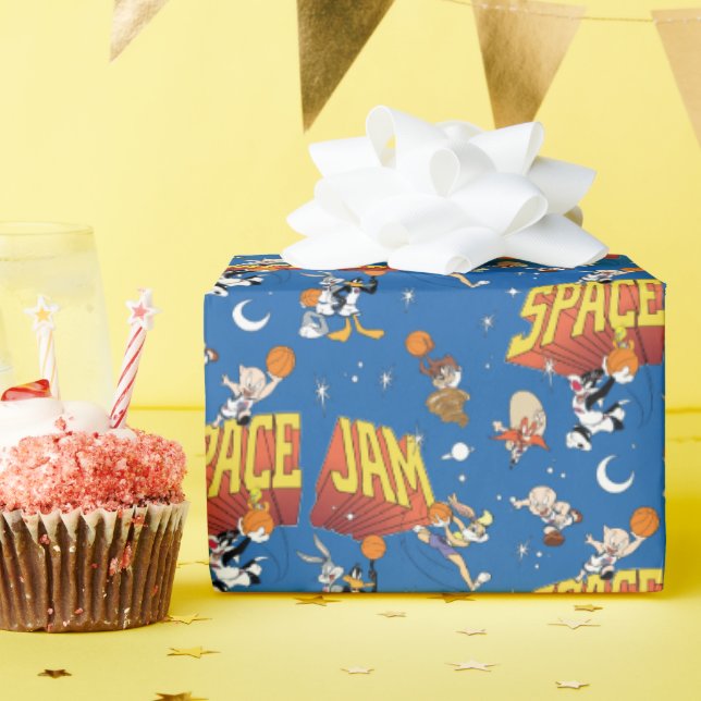 Papier Cadeau SPACE JAM™ TUNE SQUAD™ Outter Space Pattern (Fête d'anniversaire)